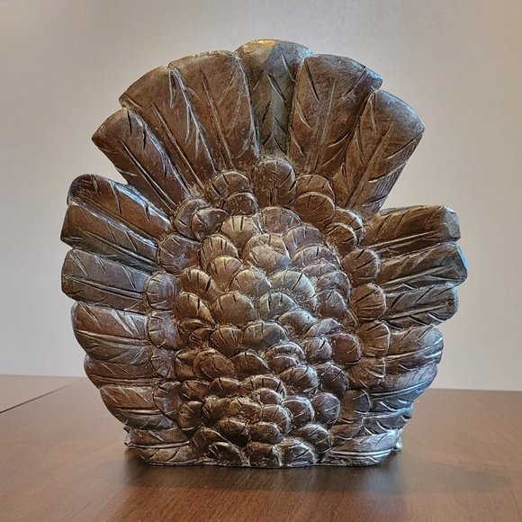 Large Outdoor Turkey Planter Candle Holder Rare made of Resin Vintage NOS - Picture 4 of 12